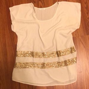 Blu Pepper Sequins Top